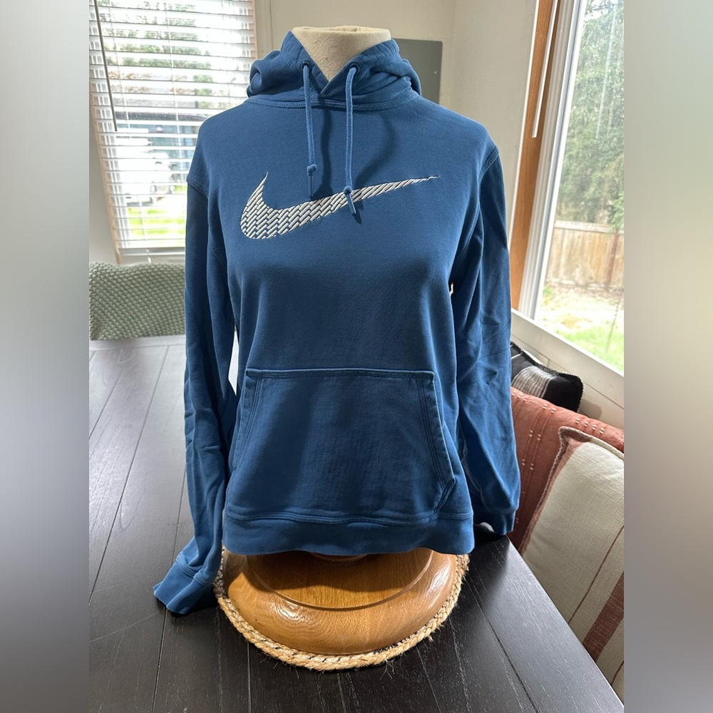 Nike Blue Hoodie with Logo
